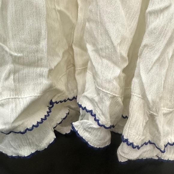 Lulu's Ivory Maxi Dress with Multicolor Embroidery - Picture 4 of 6